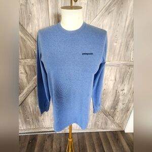 Patagonia Classic Blue Long Sleeve Crewneck Tshirt